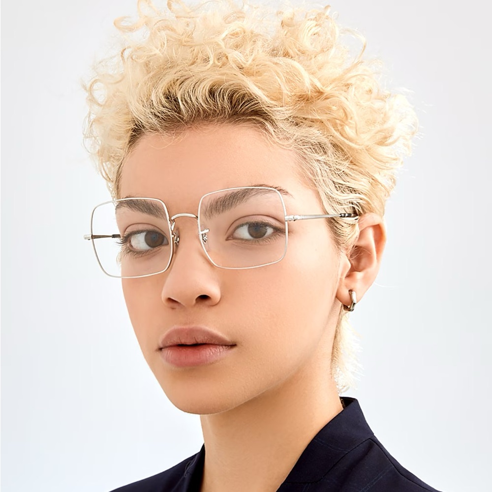 Ray-Ban Gold 19$1 Square Eyeglasses with Case
